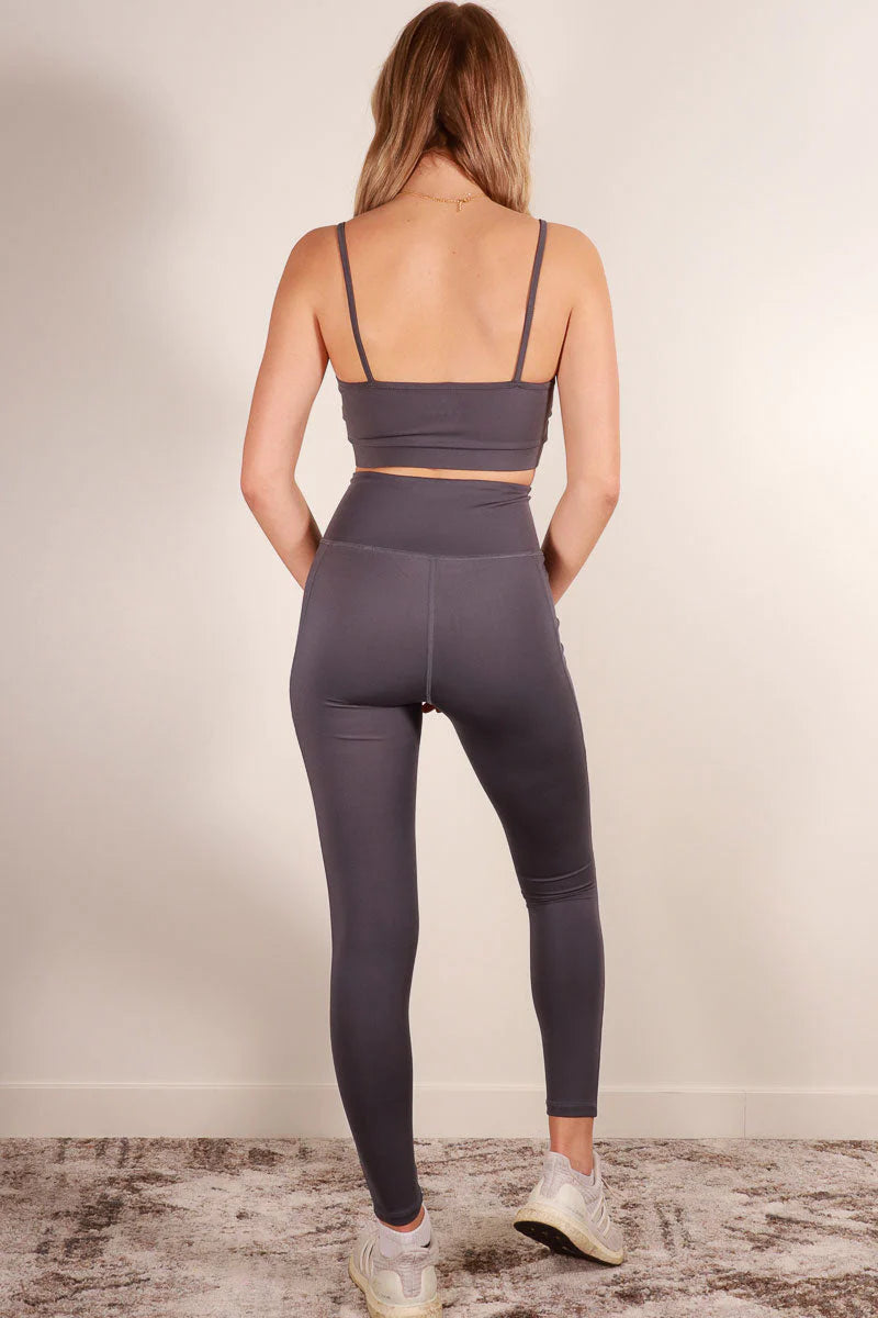 Crop Top & High Waist Leggings Set (CAPELLA)