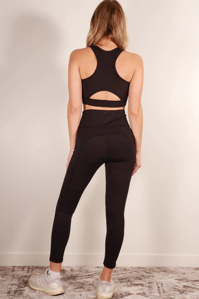 Tank Crop Top & High Waist Leggings Set (CAPELLA)