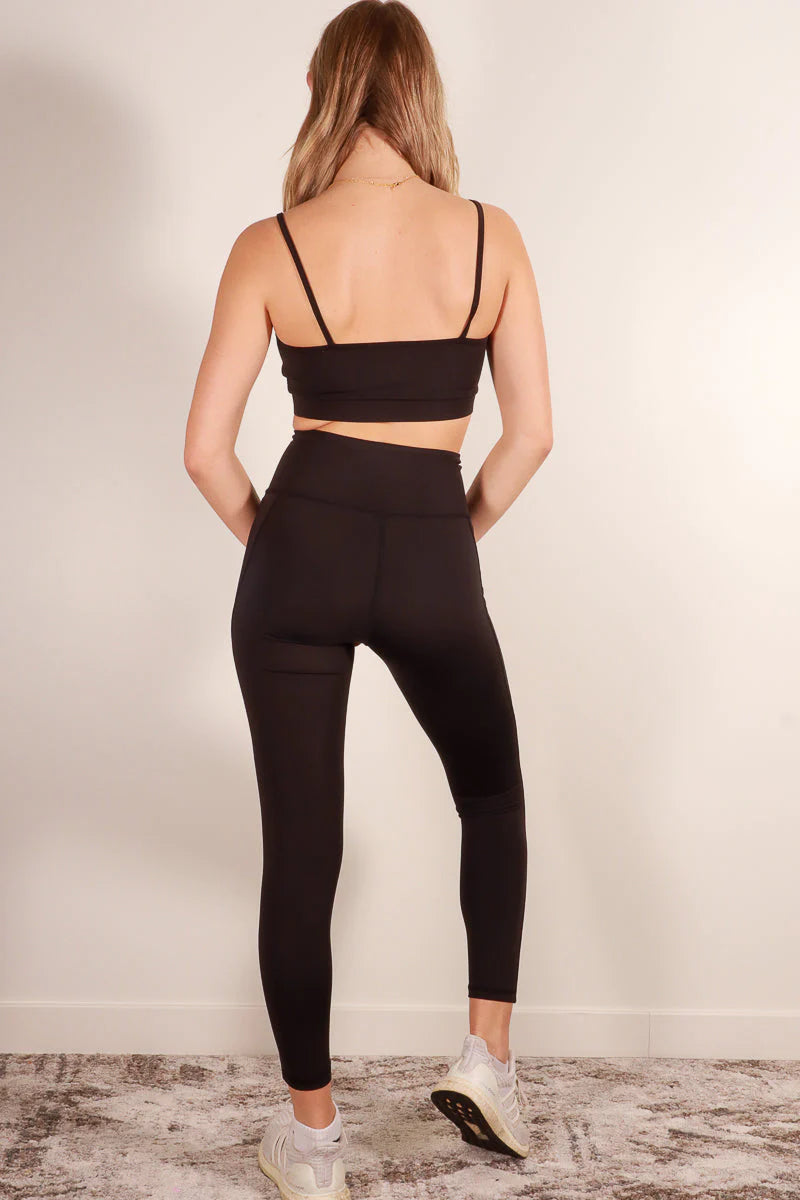 Crop Top & High Waist Leggings Set (CAPELLA)